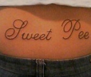 my pee is sweet tattoo